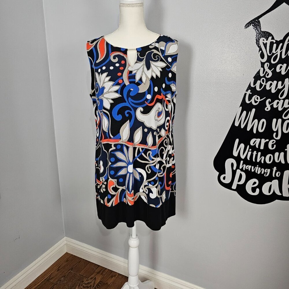 ❤️Alfani Floral Sleeveless Retro Mini Shift Dress